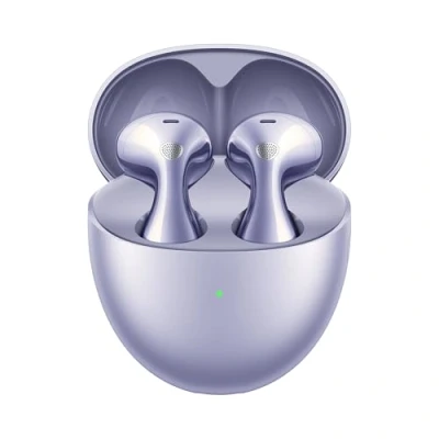 Abbildung von HUAWEI FreeBuds 6 kabellose Kopfhörer, Dual Treiber True Sound, Stabile und klare Anrufe, Open Fit ANC, 36Stunde Akkulaufzeit, IP54 Wasserdicht, iOS &amp; Android, 30 Monate Garantie, Lila