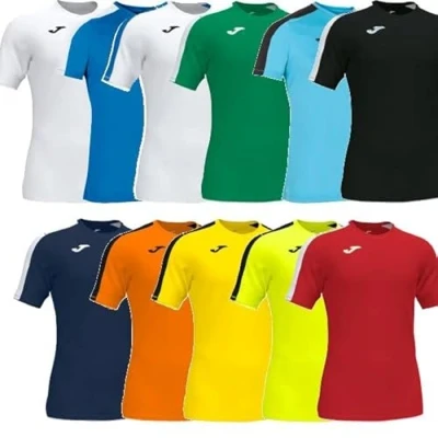 Abbildung von Joma Herren Academy Kurzarm T Shirt, Weiß blau, L