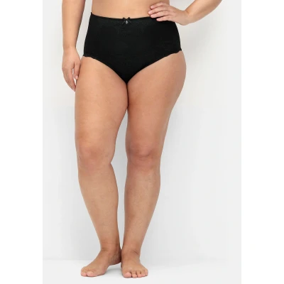 Abbildung von Sheego High Waist Slip Große Größen im Doppelpack, mit Spitzeneinsatz
