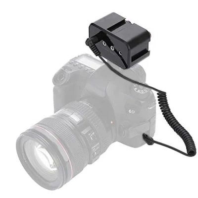 Abbildung von 2 Kanal Mikrofon Audiomixer WS V2, Universal Stereo Audio Adapter Mixer, 3,5 mm Dual Mono für DSLR Kameras, Schwarz