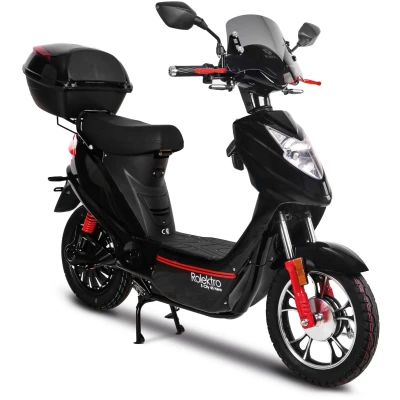 Abbildung von Rolektro E Motorroller &quot;E City 45 Hero&quot;, bis zu 43 km Reichweite, mit USB Anschluss und integr. Alarmanlage