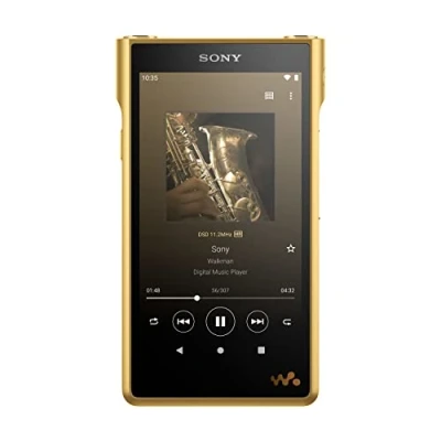 Abbildung von Sony NWWM1ZM2 digitaler Signature Series Walkman Musikplayer (High Resolution Audio, Android 11, Touchscreen, Bluetooth, Wi Fi), Gold