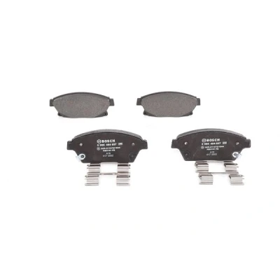 Abbildung von BOSCH 0 986 494 657 Bremsbelagsatz Low Metallic mit akustischer Verschleißwarnung Anti Quietsch Blech, Montageanleitung OPEL: Zafira C Tourer