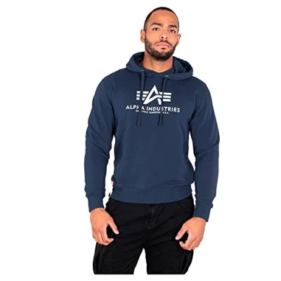 Abbildung von Alpha Industries Basic Hoody Kapuzensweat für Herren New Navy