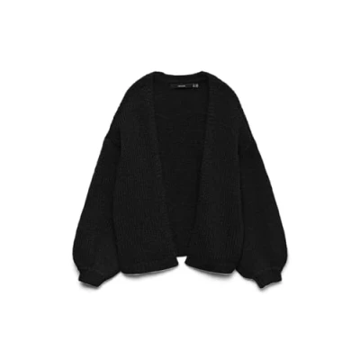 Abbildung von Vero Moda Vmmaybe OPEN Cardigan Strickjacke, Damen, Größe: Medium, Black