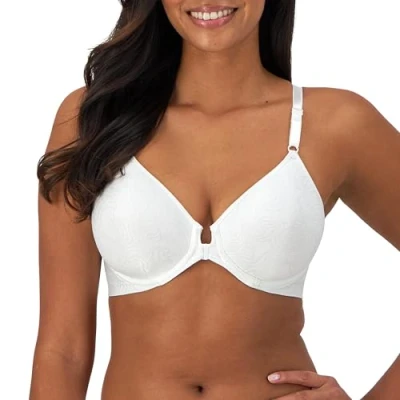Abbildung von Bali Damen Comfort Revolution formender Bügel BH mit Vorderverschluss BHS, Weiss/opulenter Garten, 80B