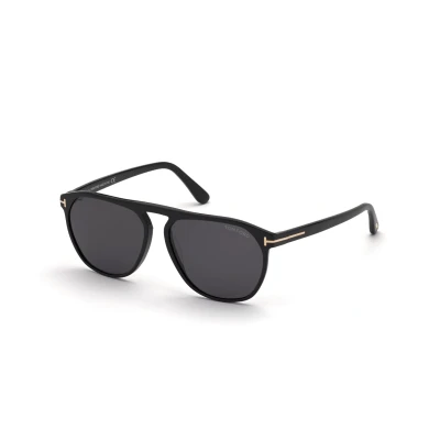 Abbildung von TOM FORD Herren FT0835 JASPER 02 01A Gläser SONNENBRILLEN Acetat Schwarz Grau Rund Normal