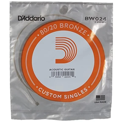 Abbildung von D&#039;Addario BW024 Bronze Einzelsaite für Gitarre 0,06 cm (.024 Zoll)