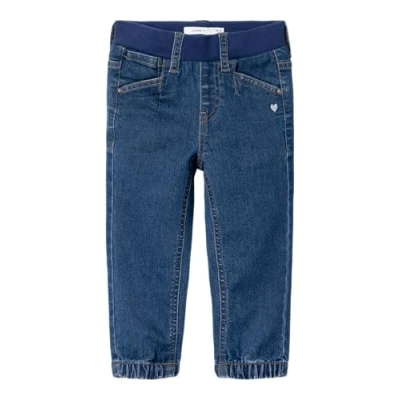 Abbildung von Name it Nmfbella Round Jeans Relaxed Fit für Kinder, Größe: 92, Dark blue denim