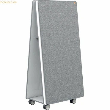 Abbildung von Nobo Whiteboard/Notiztafel System Move &amp; Meet Mobile 900x1800 mm grau