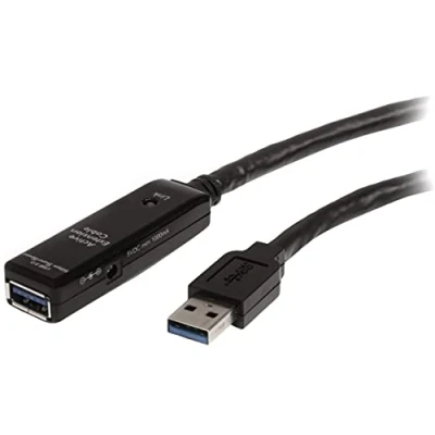 Abbildung von StarTech.com 5 m aktives USB 3.0 Verlängerungskabel Stecker/Buchse SuperSpeed Kabel Verlängerung