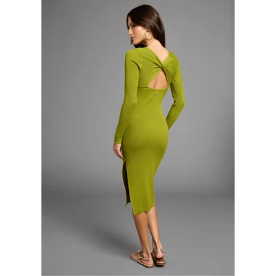 Abbildung von Laura Scott Strickkleid mit stilvollem Knotendetail