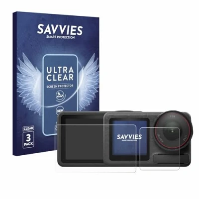Abbildung von Savvies 6 Stück Schutzfolie für DJI Osmo Action 5 Pro Displayschutz Folie Ultra Transparent