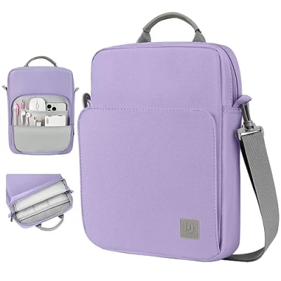 Abbildung von Dadanism 9 11 Zoll Tablet Tasche mit Schultergurt &amp; Tragegriff für iPad 10,2 9/8/7. Gen, Pro 2024 2018, Air 11&quot; 2024, 5/4 10,9 10. Galaxy Tab A9+/S9 FE/A8, Grauviolett