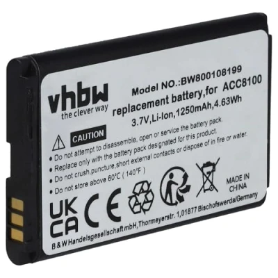 Abbildung von vhbw Akku kompatibel mit Philips Pocket Memo DPM6000, DPM7000, DPM8000, DPM8100, DPM8500 Diktiergerät (1250 mAh, 3,7 V, Li Ion) Ersatz für 8403 810 00011, ACC8100, ACC8100/00 Akk