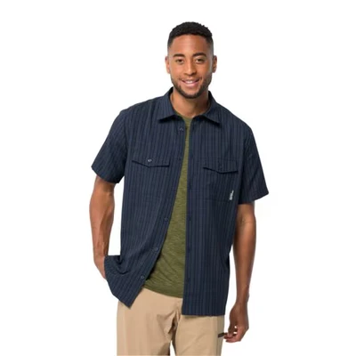 Abbildung von Jack Wolfskin Thompson Hemd, Herren, Größe: Medium, Night blue checks