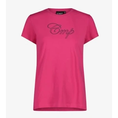 Abbildung von CMP Stretch T Shirt aus Jersey für Damen, fuchsia, 34