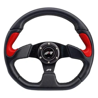 Abbildung von Simoni Racing X2330PUN/PR X2 Red Universal Steering Wheel, Schwarz und Rot