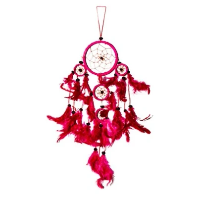 Abbildung von 40cm x 9cm Dreamcatcher Traumfänger Pink Deko Frauen Damen Kinder