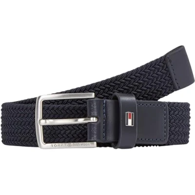 Abbildung von Tommy Hilfiger Essential BELT Unisex Gürtel für Kinder, Größe: 80, Space blue