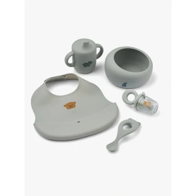 Abbildung von LIEWOOD Mileah Baby Geschirr Set 5 Teile, Dove blue