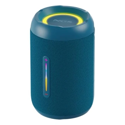 Abbildung von NGS Roller Furia 2 Tiny Blue Tragbarer Lautsprecher Kompatibel mit Bluetooth Technologie, IPX7 Wasserdicht, 20 W, True Wireless, USB, 7 Stunden Akkulaufzeit, Blau