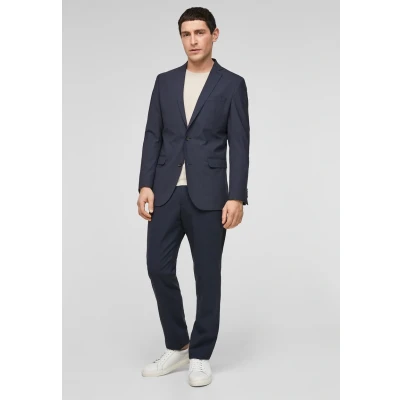 Abbildung von s.Oliver Black Label SLIM FIT Anzugsakko, Herren, Größe: 56, Dark blue