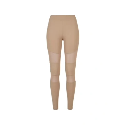 Abbildung von Urban Classics Ladies TECH MESH Leggings Hosen, Damen, Größe: Medium, Softtaupe
