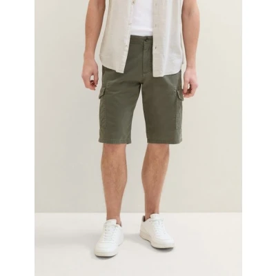 Abbildung von TOM Tailor Regular Shorts, Herren, Größe: 33, Olive structure print