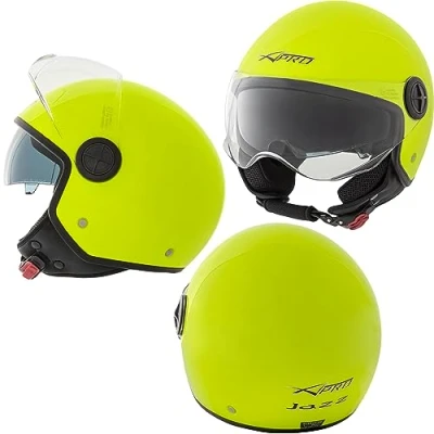 Abbildung von Jethelm Motorrad Offen Kratzfest Visier Roller Sonnenblende ECE 22 06 Fluo XL