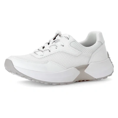 Abbildung von Gabor Rollingsoft Keilsneaker, Freizeitschuh, Halbschuh, Schnürschuh mit Label an der Ferse
