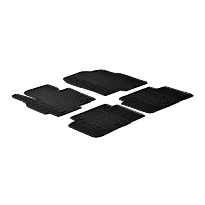 Abbildung von Gledring 0218 Fußmattensatz Gummi vorne und hinten 4 schwarz 750mm 550mm MAZDA: CX 5 I