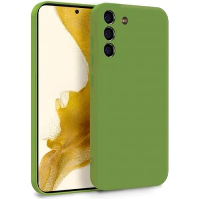 Abbildung von MyGadget Hülle für Samsung Galaxy S22 Plus Zweilagige Handyhülle mit Kameraschutz Cover Innenfutter &amp; Silikon außen Grün