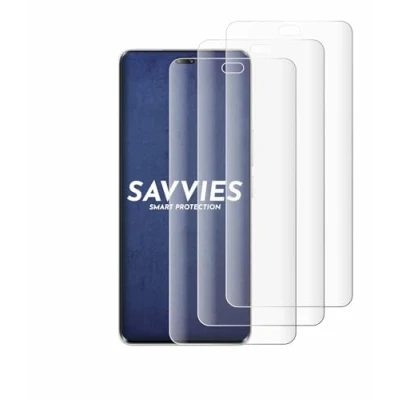 Abbildung von Savvies 4 Stück Full Screen Schutzfolie für Honor 200 Pro Cover Displayschutz Folie [3D Curved, Transparent, Anti Fingerabdruck]