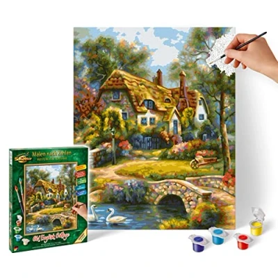 Abbildung von Schipper Malen nach Zahlen Meisterklasse Klassiker Old English Cottage, Made in Germany