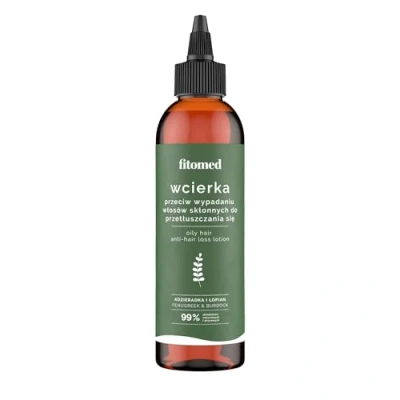 Abbildung von Fitomed Natürlich Haarwasser Gegen Haarausfall 200ml Hair Tonic für Fettige Kopfhaut Haarwuchsmittel mit Baikal Helmkraut und Klette