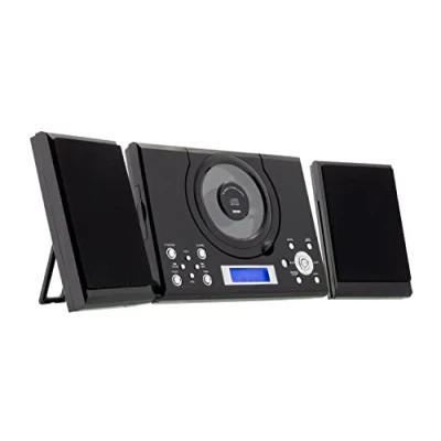 Abbildung von ROXX MC 201 Stereoanlage Kompaktanlage mit CD, Multifunktionales All in one Gerät, UKW Radiotuner, CD Player, AUX Eingang, Fernbedienung, Wandmontage möglich