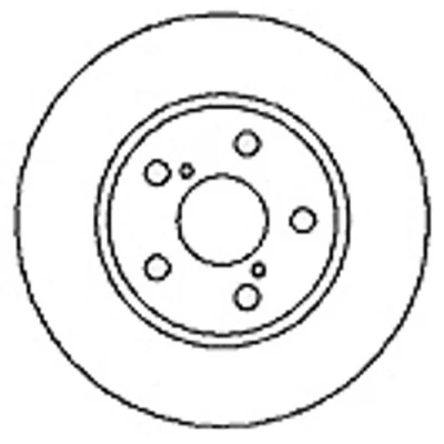 Abbildung von MAPCO 15558 Bremsscheibe Vorderachse 255 28 5 100 Belüftet TOYOTA: Carina E Schrägheck, Limousine, Sportswagon
