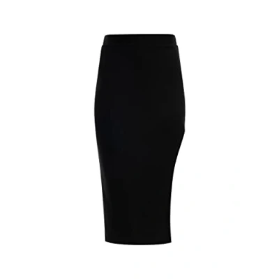 Abbildung von faina Damen Bleistiftrock in Glitzer Optik 11027266, Schwarz, L