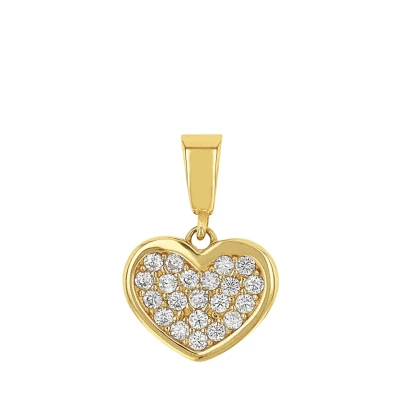 Abbildung von amor Heart Anhänger, Damen, Größe: One Size, Gold coloured