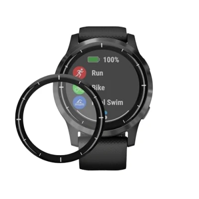Abbildung von kwmobile 2X Transparente Displayschutzfolie kompatibel mit Garmin Vivoactive 4 (45 mm) Folie Schutzfolie für Fitness Tracker robuster Displayschutz