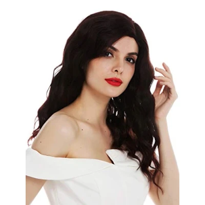 Abbildung von WIG ME UP VK 58 2T33 Perücke Damenperücke lang Scheitel edel gewellt wellig Mahagoni Braun gesträhnt Hollywood Diva