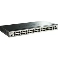 Abbildung von D Link DGS 1510 52X/E, 52 Port Smart Managed Gigabit Stack Switch (48x 10/100/1000 Mbit/s Ports, 4X 10G SFP+) Nur EU Netzkabel