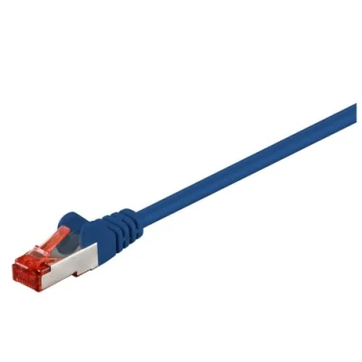 Abbildung von goobay CAT 6 100 SSTP PIMF Blue 1m Netzwerkkabel blau (1m, RJ 45, blau)