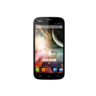 Abbildung von Wiko Darkmoon 11,9 cm (4,7 Zoll) Smartphone (IPS HD Touchscreen mit Gorilla Glas, Quad Core, 1,3GHz, Dual SIM, 8 Megapixel Kamera, 4GB interner Speicher, 1GB RAM, Android 4.2) schwarz