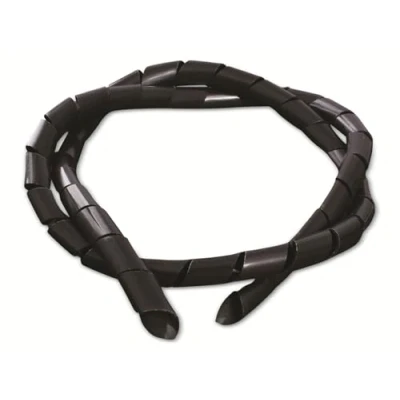 Abbildung von QUADRIOS Spiralschlauch, 2111C144, Schwarz, PE, 3 bis 25 mm, 10 m