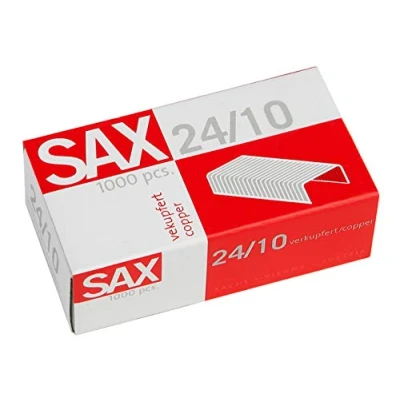 Abbildung von Heftklammern SAX 24/10 kupferbeschichteter Stahl 1 Stk.