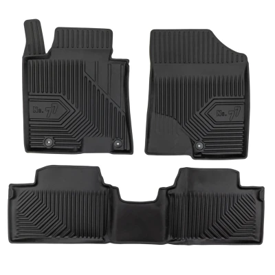 Abbildung von FROGUM No. 77 77412095 Fußmattensatz TPE (thermoplastischer Elastomer) vorne und hinten 4 schwarz Maßgefertigt KIA: cee‘d II Sportswagon
