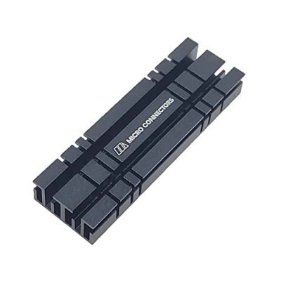Abbildung von MICRO CONNECTORS M.2 NVMe SSD 10 mm Standardhöhe Kühlkörper (NGFFM2 HS803 BK) schwarz