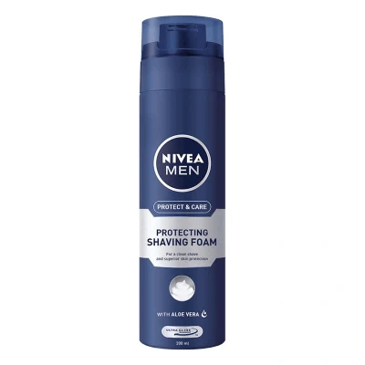 Abbildung von NIVEA Shaving Foam for Smooth and Comfortable Shave With Moisturizers Nourishing Vitamins to Prevent Skin From Drying Out Tightening 200ml Original Mild (Pack of 3)